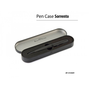 Ручка роллер BrunoVisconti0.7 мм, синяя, в чёрном футляреSORRENTO (черный металлический корпус) - купить оптом