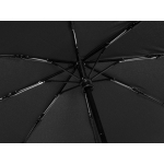 Зонт-автомат Lumet с куполом из переработанного пластика, черный, фото 4