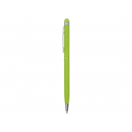 Ручка-стилус шариковая Jucy Soft с покрытием soft touch, зеленое яблоко (Р), фото 2