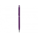 Ручка-стилус шариковая Jucy Soft с покрытием soft touch, фиолетовый (Р), фото 2