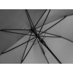 Зонт-трость 1134 Okobrella с деревянной ручкой и куполом из переработанного пластика, серый, фото 4