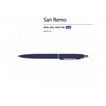 Ручка металлическая шариковая San Remo, 1,0мм, синие чернила, ярко-синий, фото 1