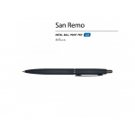 Ручка SAN REMO шариковая, автоматическая, темно-синий металлический корпус 1.00 мм, синяя, фото 1