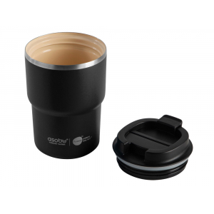 Вакуумная термокружка с внутренним керамическим покрытием Coffee Express, 360 мл, черный - купить оптом