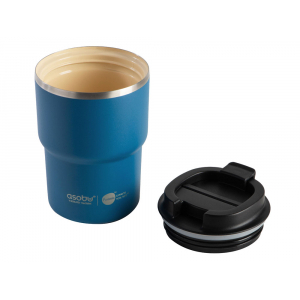 Вакуумная термокружка с внутренним керамическим покрытием Coffee Express, 360 мл, синий - купить оптом