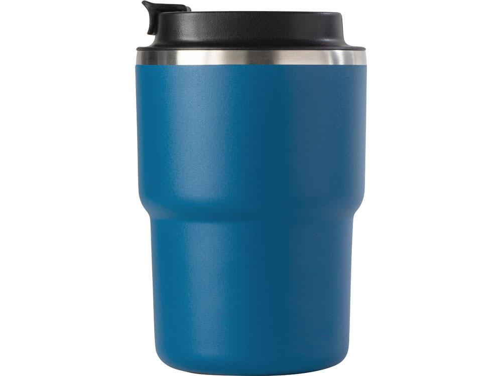 Вакуумная термокружка с внутренним керамическим покрытием Coffee Express, 360 мл, синий - купить оптом