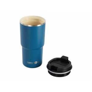 Вакуумная термокружка с  керамическим покрытием Pick-Up, 650 мл, синий - купить оптом