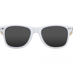 Солнцезащитные очки Rockwood с бамбуковыми дужками в сером футляре, белый, фото 1