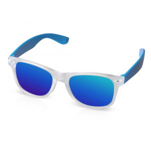 Очки солнцезащитные с зеркальными линзами Partymaker, синий - купить оптом