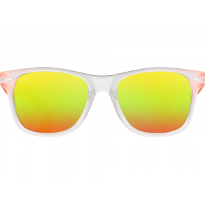 Очки солнцезащитные с зеркальными линзами Partymaker, оранжевый - купить оптом
