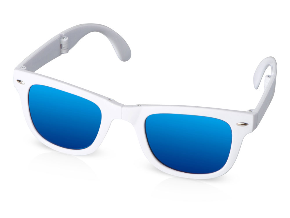 Складные очки с зеркальными линзами Ibiza, белый - купить оптом
