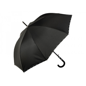 Зонт-трость полуавтоматический Ferre Milano, черный - купить оптом