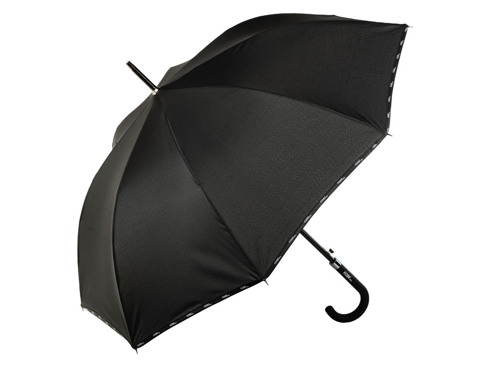 Зонт-трость полуавтоматический Ferre Milano, черный - купить оптом