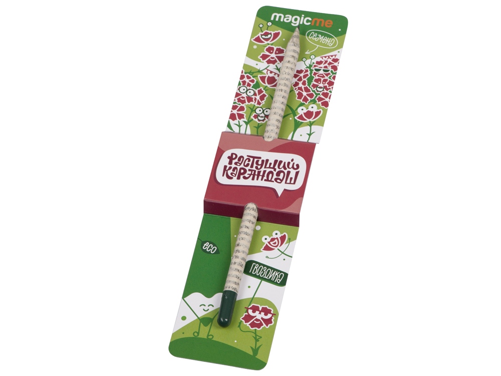 Растущий карандаш с семенами гвоздики, бело-серый/зеленый - купить оптом