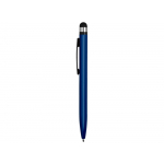 Ручка-стилус пластиковая шариковая Poke, синий/черный, фото 2