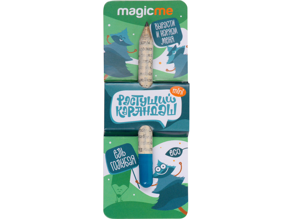 Растущий карандаш mini Magicme (1шт) - Ель Голубая, серый/голубой - купить оптом