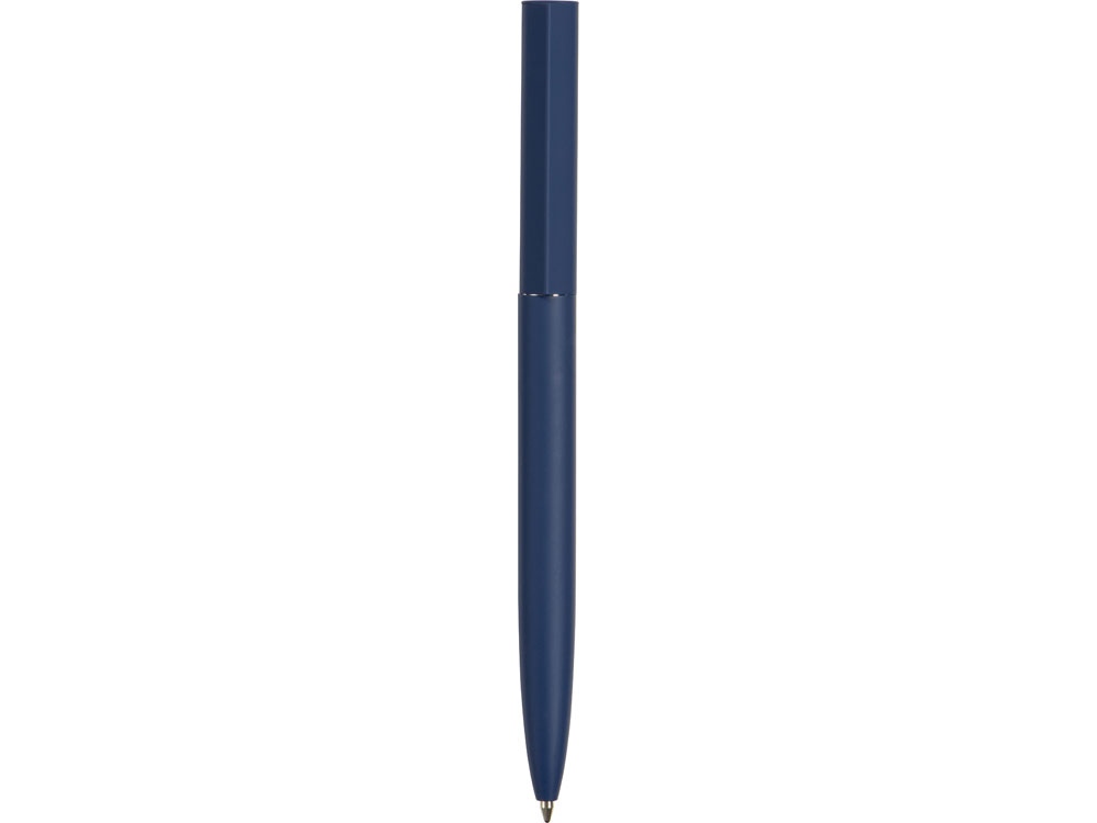 Шариковая металлическая ручка Minimalist софт-тач, темно-синяя, темно-синий - купить оптом