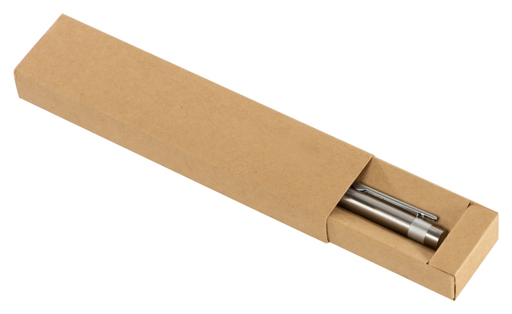 Футляр для 1 ручки из переработанного картона Recycard, натуральный - купить оптом