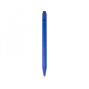 Одноцветная шариковая ручка Chartik из переработанной бумаги с матовой отделкой, синий - купить оптом