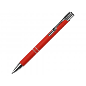 Ручка металлическая шариковая Legend Gum софт-тач, красный (Р) - купить оптом
