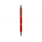 Ручка металлическая шариковая Legend Gum софт-тач, красный (Р), фото 1