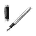 Ручка-роллер Zoom Classic Black. Cerruti 1881 (Р), серебристый/черный, фото 3