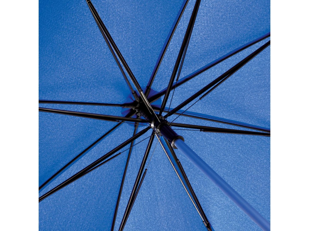 Зонт-трость 7560 Alu с деталями из прочного алюминия, полуавтомат, нейви (Р) - купить оптом