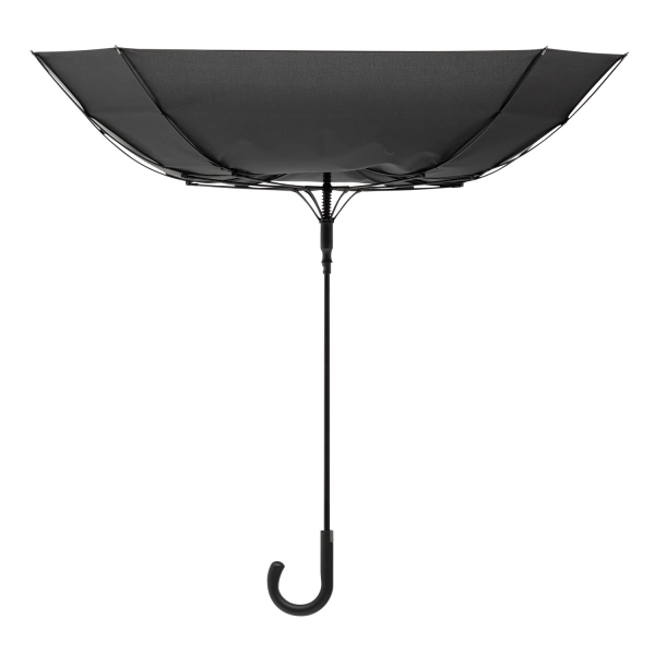 Зонт-трость с квадратным куполом Mistral, черный - купить оптом