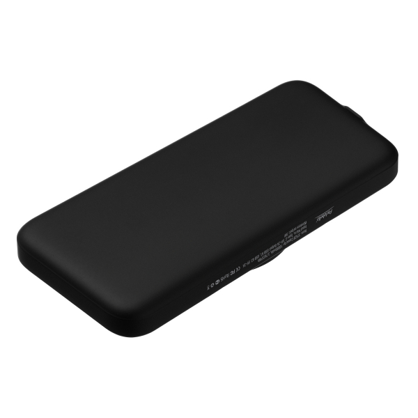 Внешний аккумулятор с подсветкой и беспроводной зарядкой Ultra Wireless Magnetic 10000 mAh, черный - купить оптом