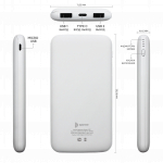 Внешний аккумулятор Bplanner Power 2 ST, софт-тач, 10000 mAh (Белый), фото 2