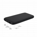 Внешний аккумулятор Bplanner Power 2 ST, софт-тач, 10000 mAh (Черный), фото 1