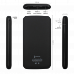 Внешний аккумулятор Bplanner Power 2 ST, софт-тач, 10000 mAh (Черный), фото 2