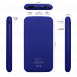 Внешний аккумулятор Bplanner Power 2 ST, софт-тач, 10000 mAh (Синий), фото 2
