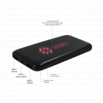 Внешний аккумулятор с подсветкой Bplanner Power 4 ST, 8000 mAh (Красный), фото 1