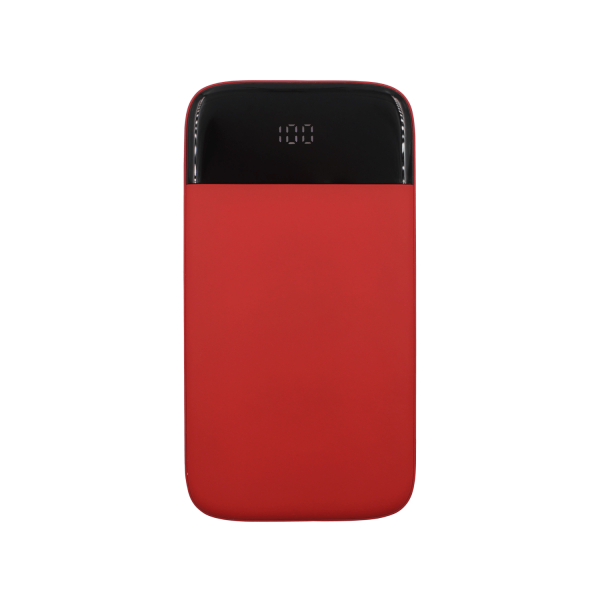 Внешний аккумулятор Bplanner Power 3 ST, софт-тач, 10000 mAh (Красный) - купить оптом