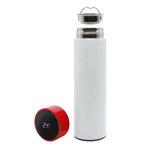 Термос Reactor duo white с датчиком температуры (белый с красным) - купить оптом
