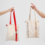 Шоппер Superbag (неокрашенный с красным), фото 3