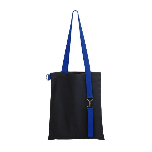 Шоппер Superbag black с ремувкой 4sb (чёрный с синим) - купить оптом