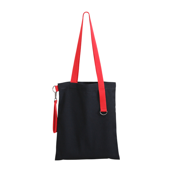 Шоппер Superbag black с ремувкой 4sb (чёрный с красным) - купить оптом