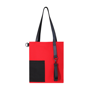 Шоппер Superbag Color (красный с чёрным) - купить оптом