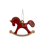 Ёлочная игрушка Лошадка (красный), фото 4