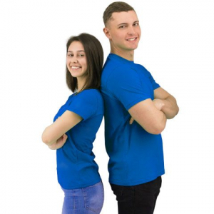 Футболка Star, мужская (синяя, 2XL) - купить оптом