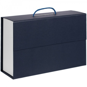 Коробка Case Duo, белая с синим - купить оптом