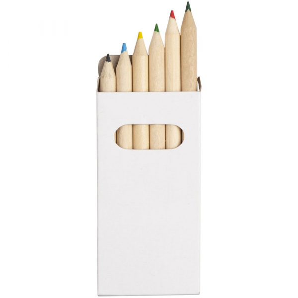 Набор цветных карандашей Pencilvania Mini, белый - купить оптом