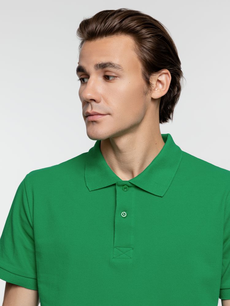 Рубашка поло мужская Virma Premium, зеленая - купить оптом