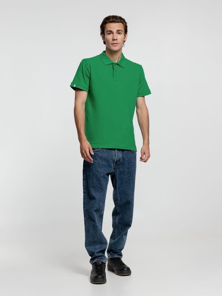 Рубашка поло мужская Virma Premium, зеленая - купить оптом