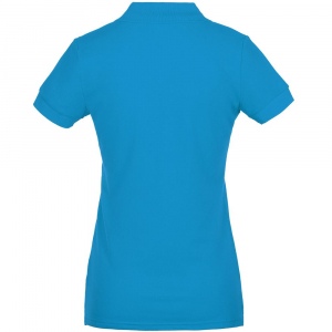 Рубашка поло женская Virma Premium Lady, бирюзовая - купить оптом