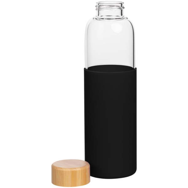 Бутылка для воды Onflow, черная - купить оптом