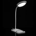 Настольная лампа с беспроводной зарядкой Modicum, белая, фото 10
