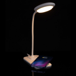 Настольная лампа с беспроводной зарядкой Modicum, белая, фото 13